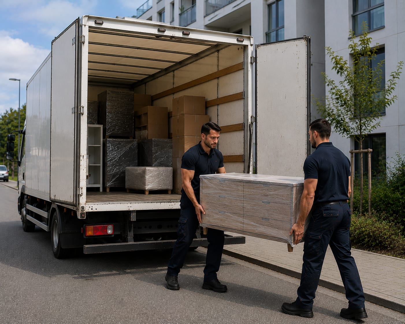 LKW-Ausladung für Wohnbauprojekte Wien