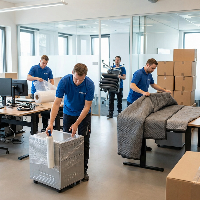Büroumzug – Firmenumzug und Büroübersiedlung mit Möbelpacker Österreich, europaweit, Deutschland, Berlin, Schweiz